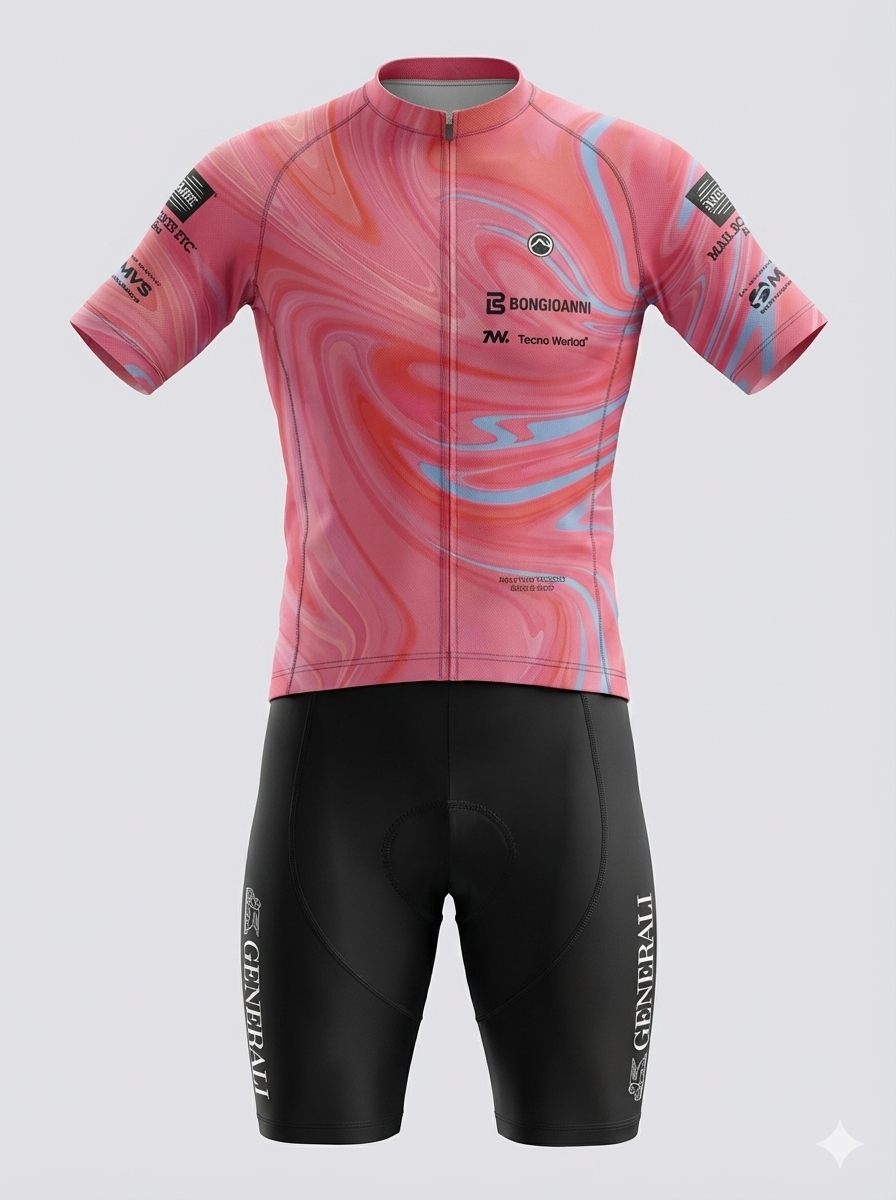 Manequim 3D realista vestindo o kit de ciclismo